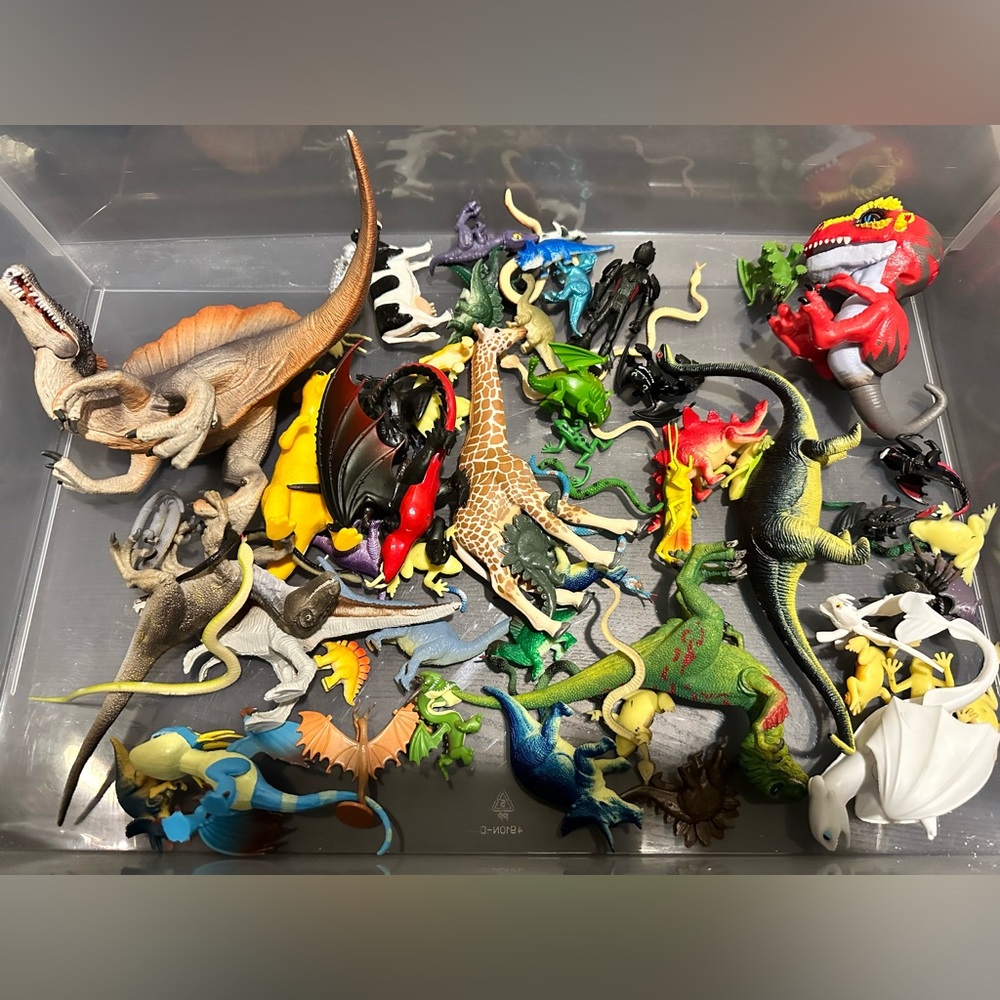 Dinosaurs, Dragons, Animals and more Toy Lot